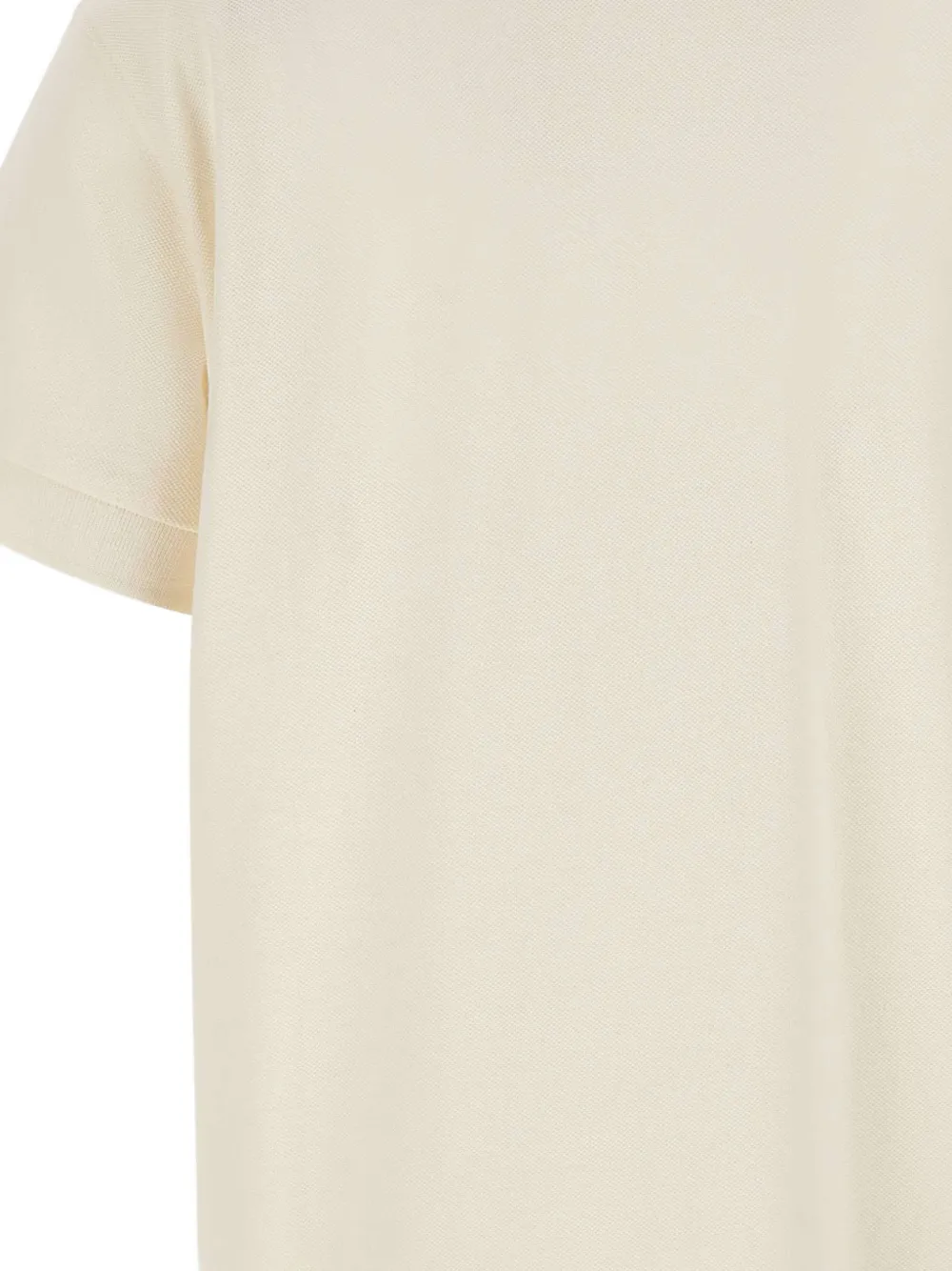 Vaquera Poloshirt met geborduurde logoprint Beige