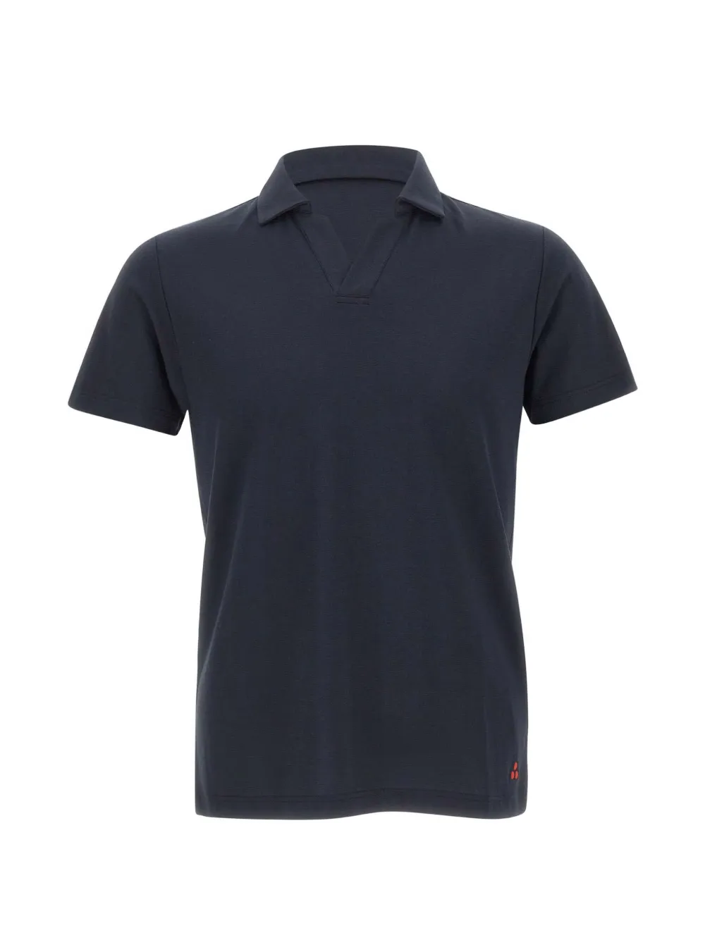 Peuterey v-neck logo polo shirt - Blau