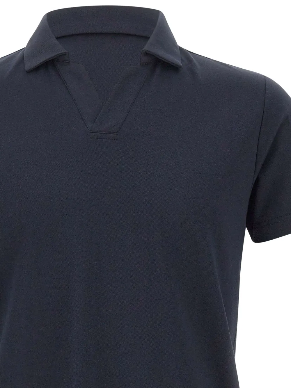Peuterey Poloshirt met V-hals en logo Blauw