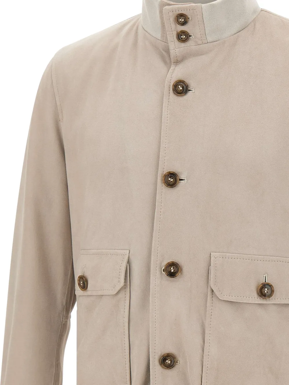 Barba Vermont jack met hoge kraag Beige
