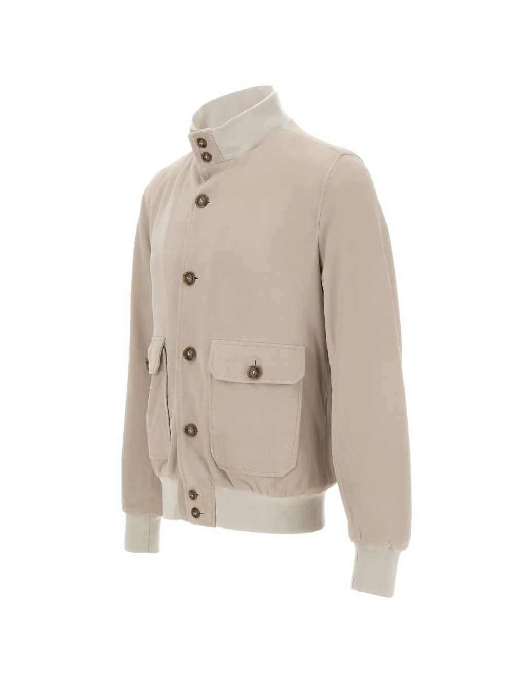  Barba Vermont High-collar Jacket - Neutrals 
