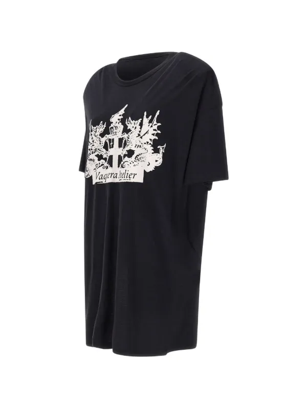 Vaquera graphic-print T-shirt Dress | Black | FARFETCH