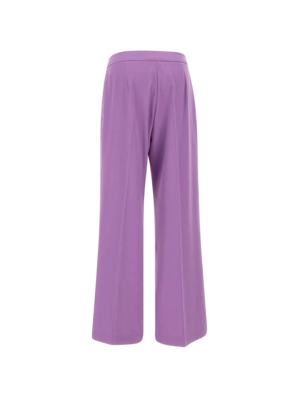  Elena Miro` Cady Straight-leg Tailored Trousers - Purple 
