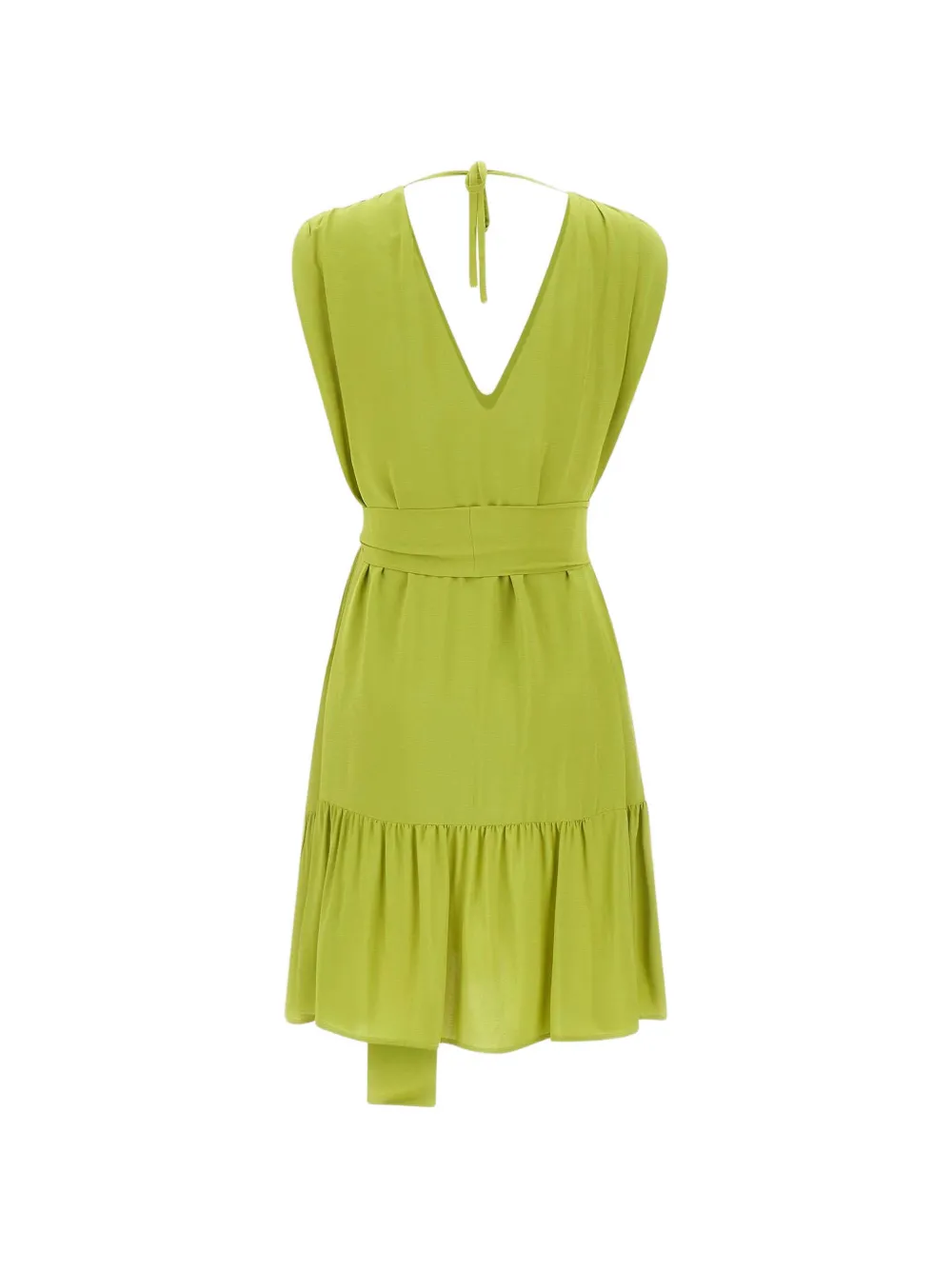  Kaos V-neck Tie Dress - Green 
