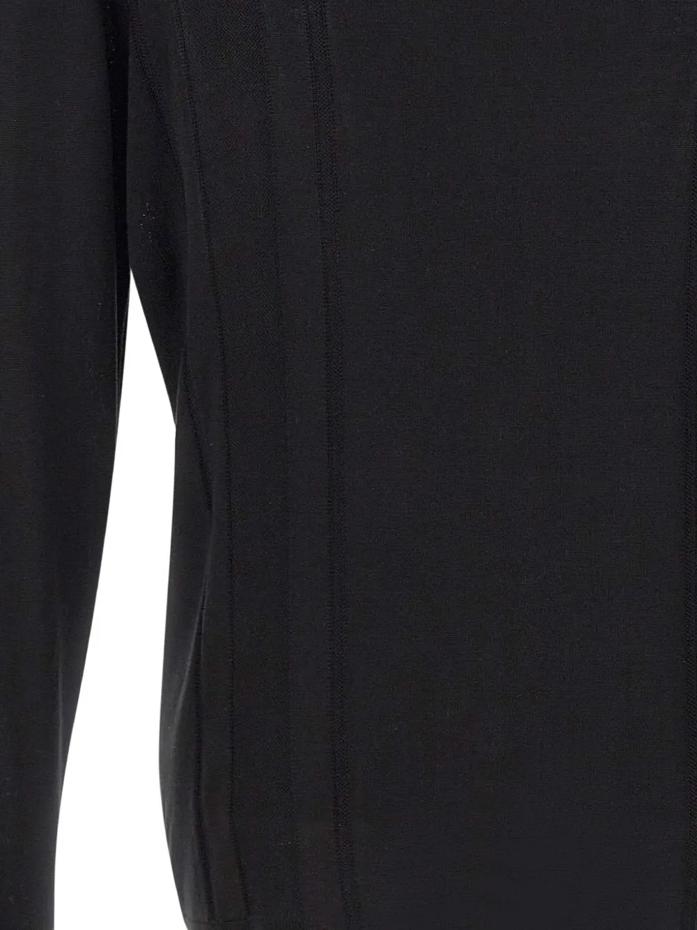 Tagliatore Moore geribbeld vest met V-hals Zwart