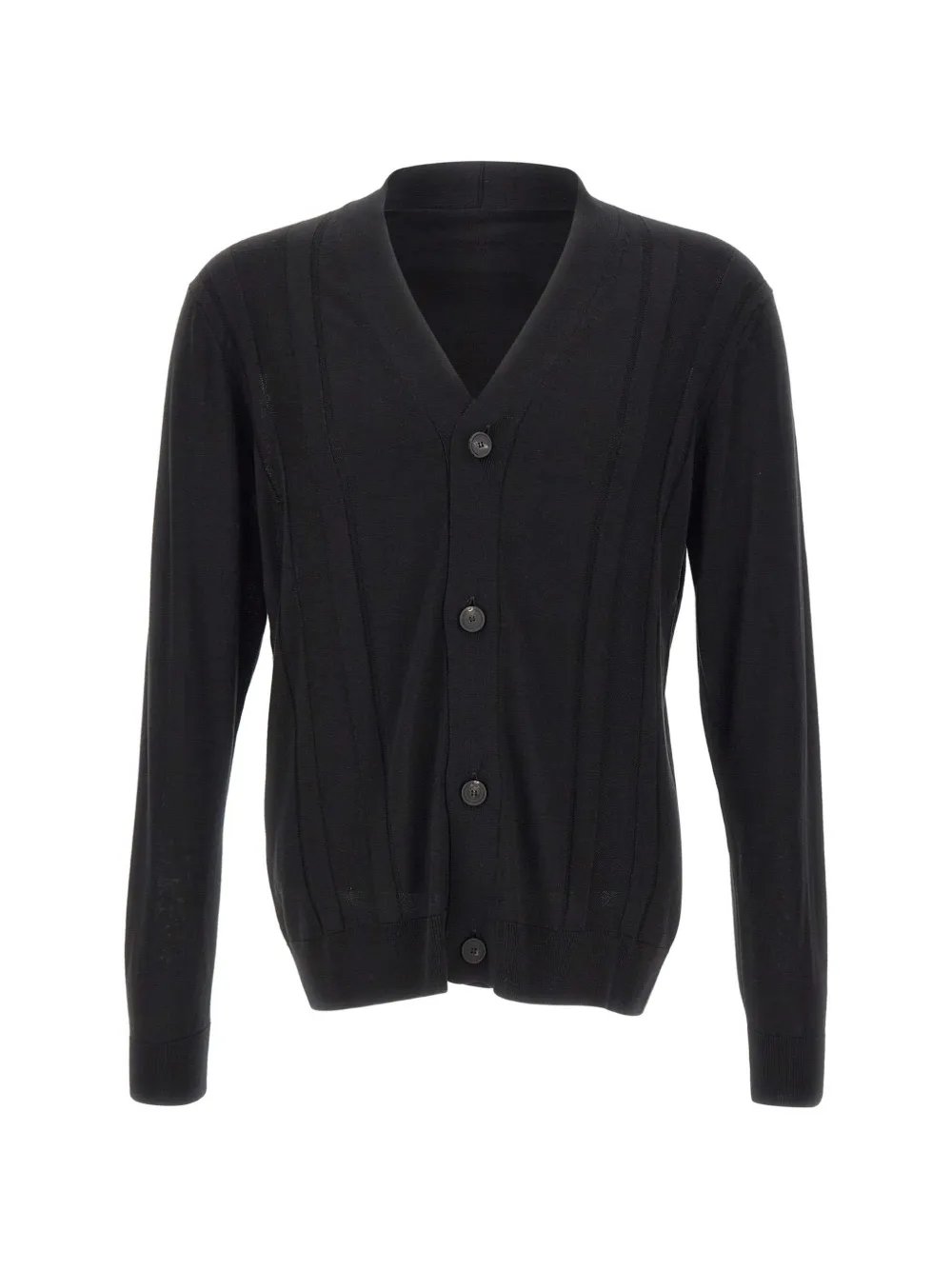 Tagliatore Moore V-neck ribbed cardigan - Nero