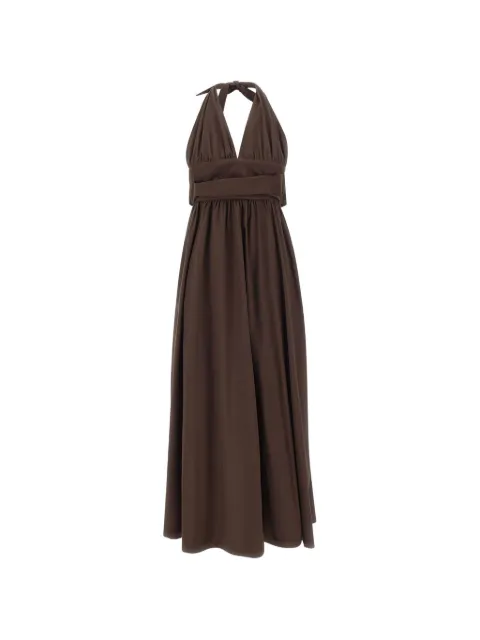 Faithfull the Brand Lido halterneck tie A-line dress
