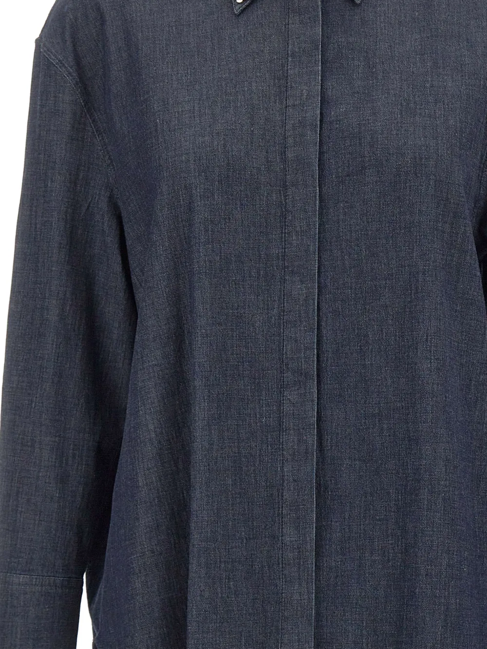 Pointed-Collar Cotton Shirt