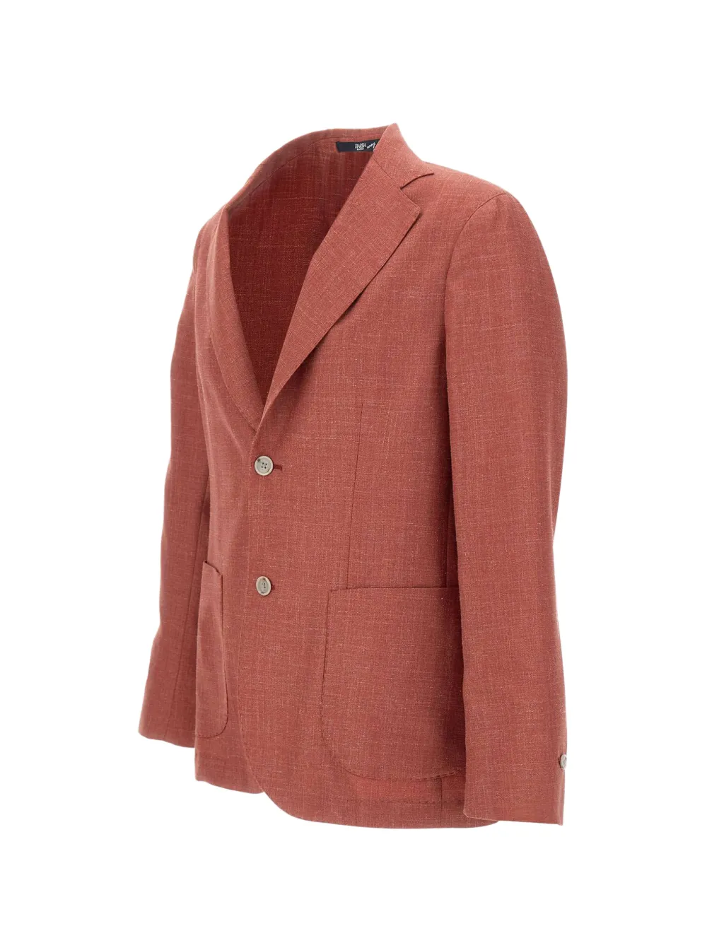  Barba Easy J Mono Lapel Blazer - Red 