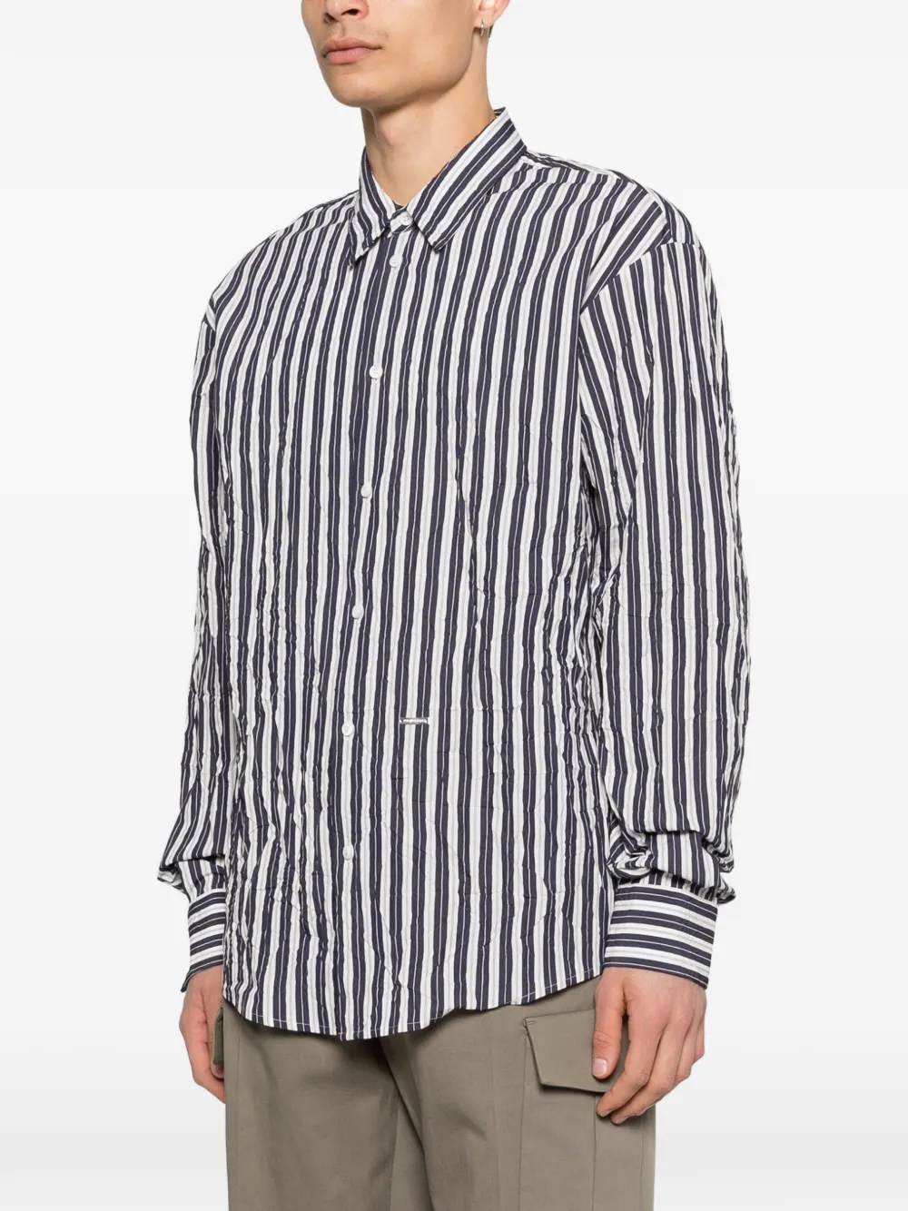 DSQUARED2 Gestreept overhemd Blauw