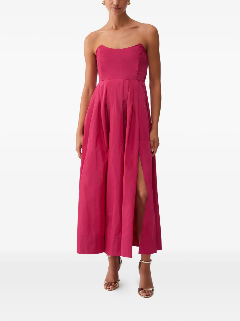 LIU JO Taffeta maxi-jurk Roze