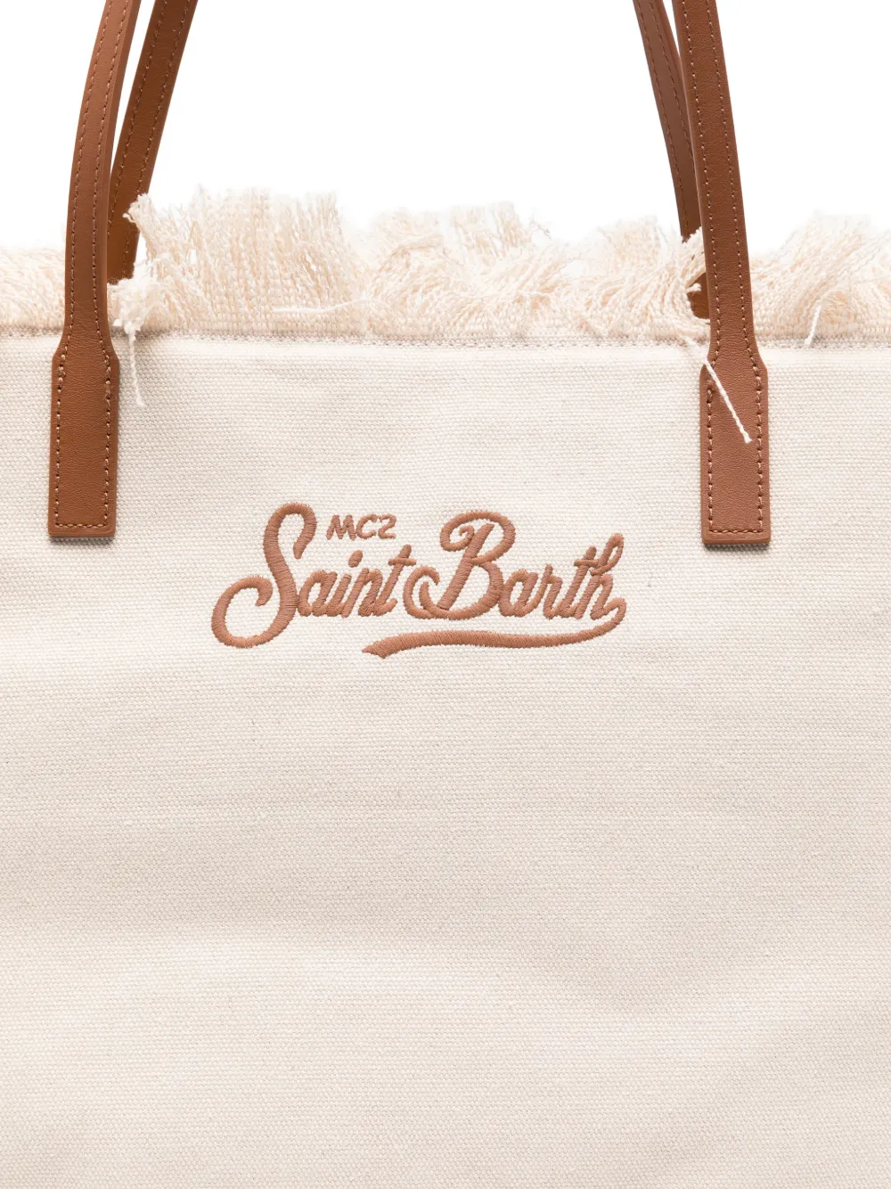 MC2 Saint Barth Shopper met franje Beige