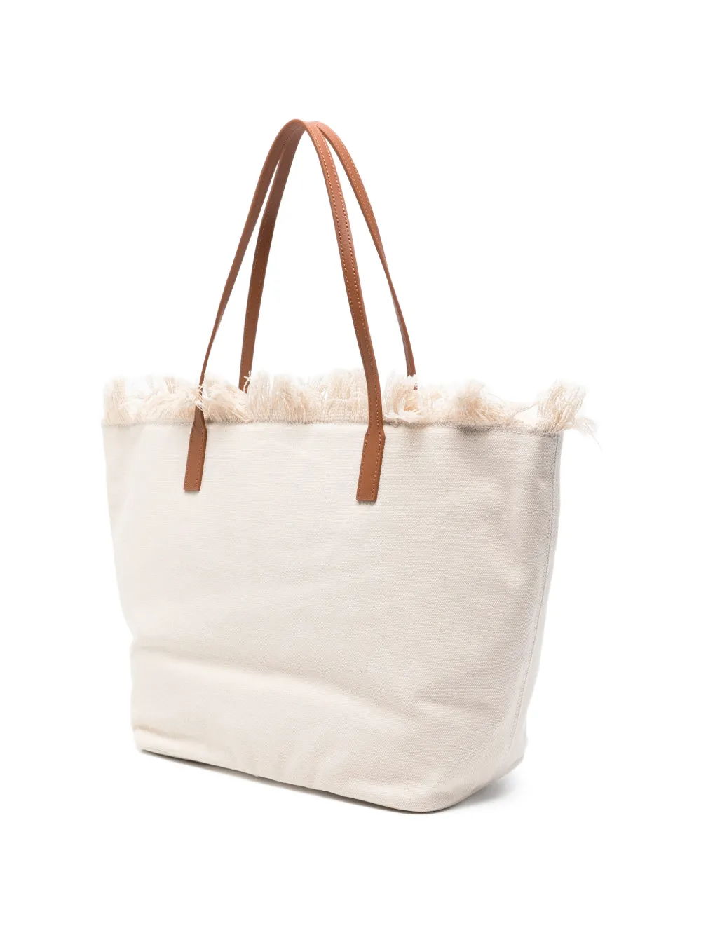 MC2 Saint Barth Shopper met franje Beige