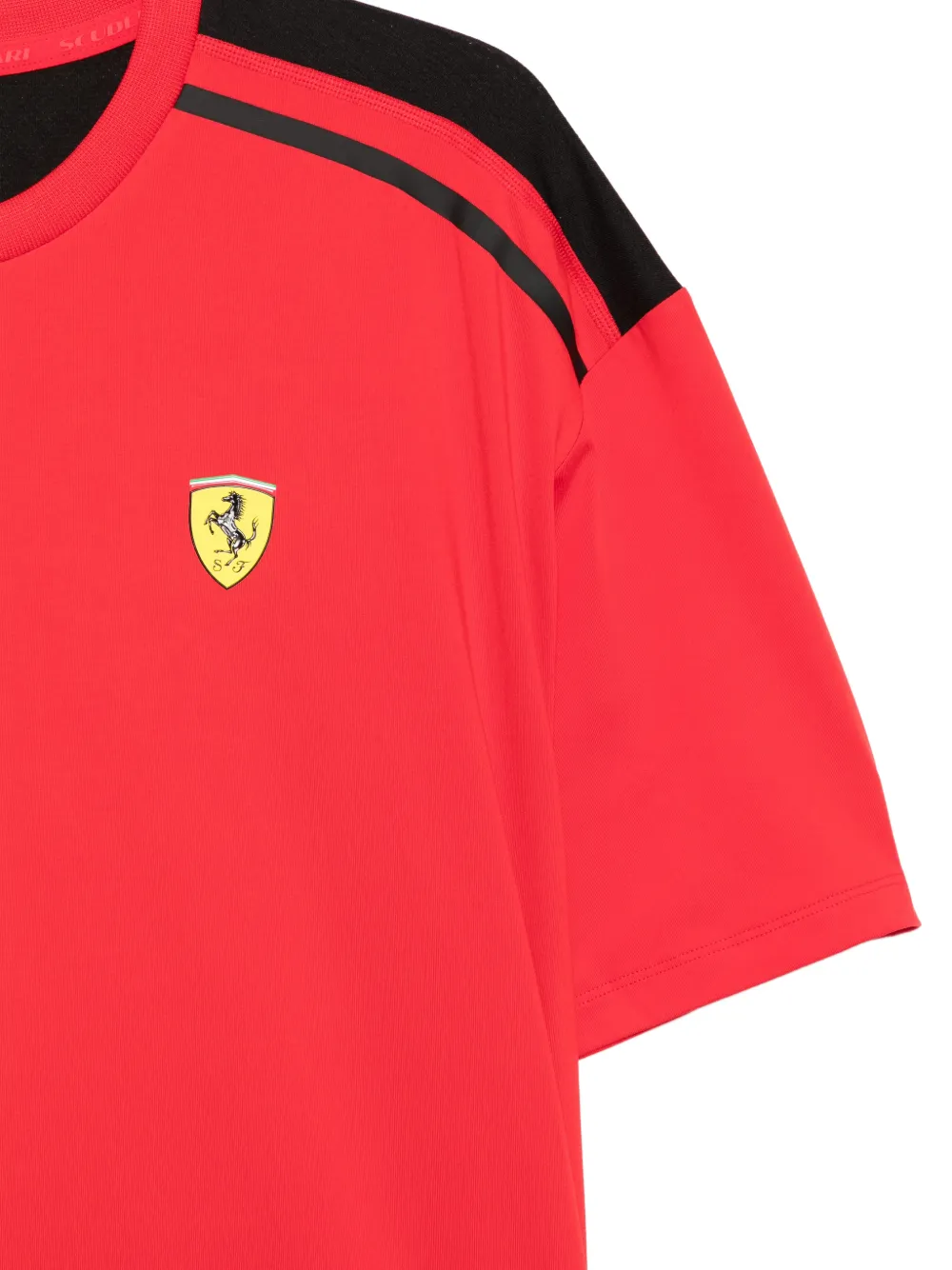 PUMA x Ferrari Scuderia T-shirt met schouderstreep Rood