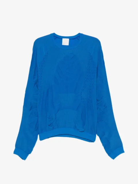 ROA Wama 3D textured-knit long-sleeve T-shirt