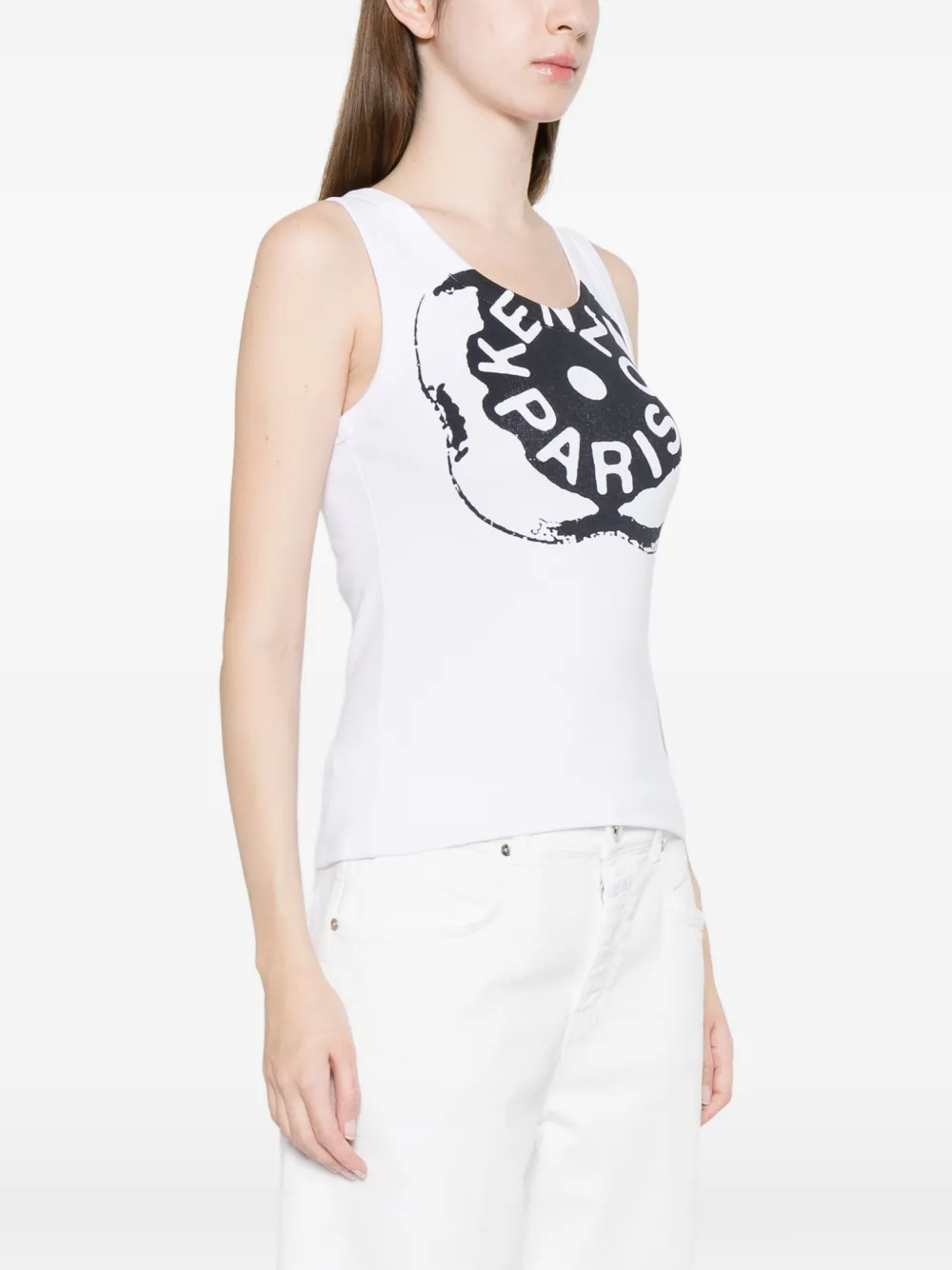  Kenzo Graphic Vest Top - White 