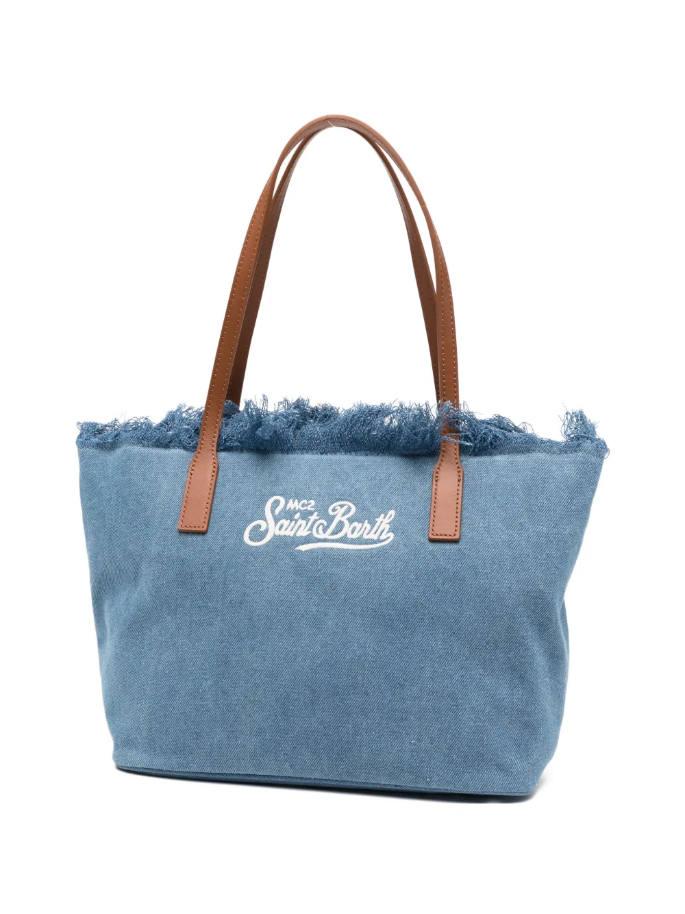MC2 Saint Barth logo-embroidery tote bag - Blu