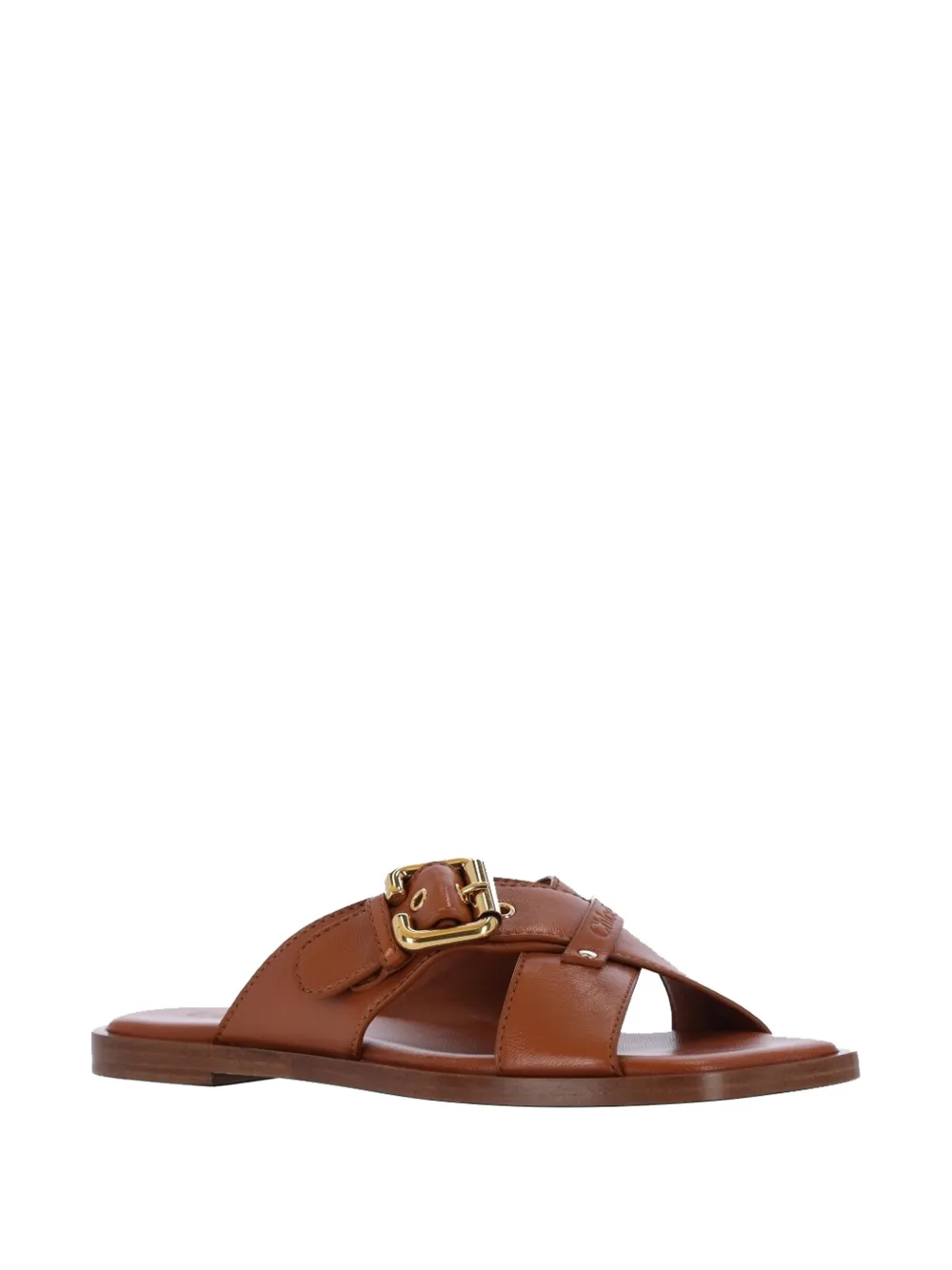 Chloé Nil leather sandals Bruin