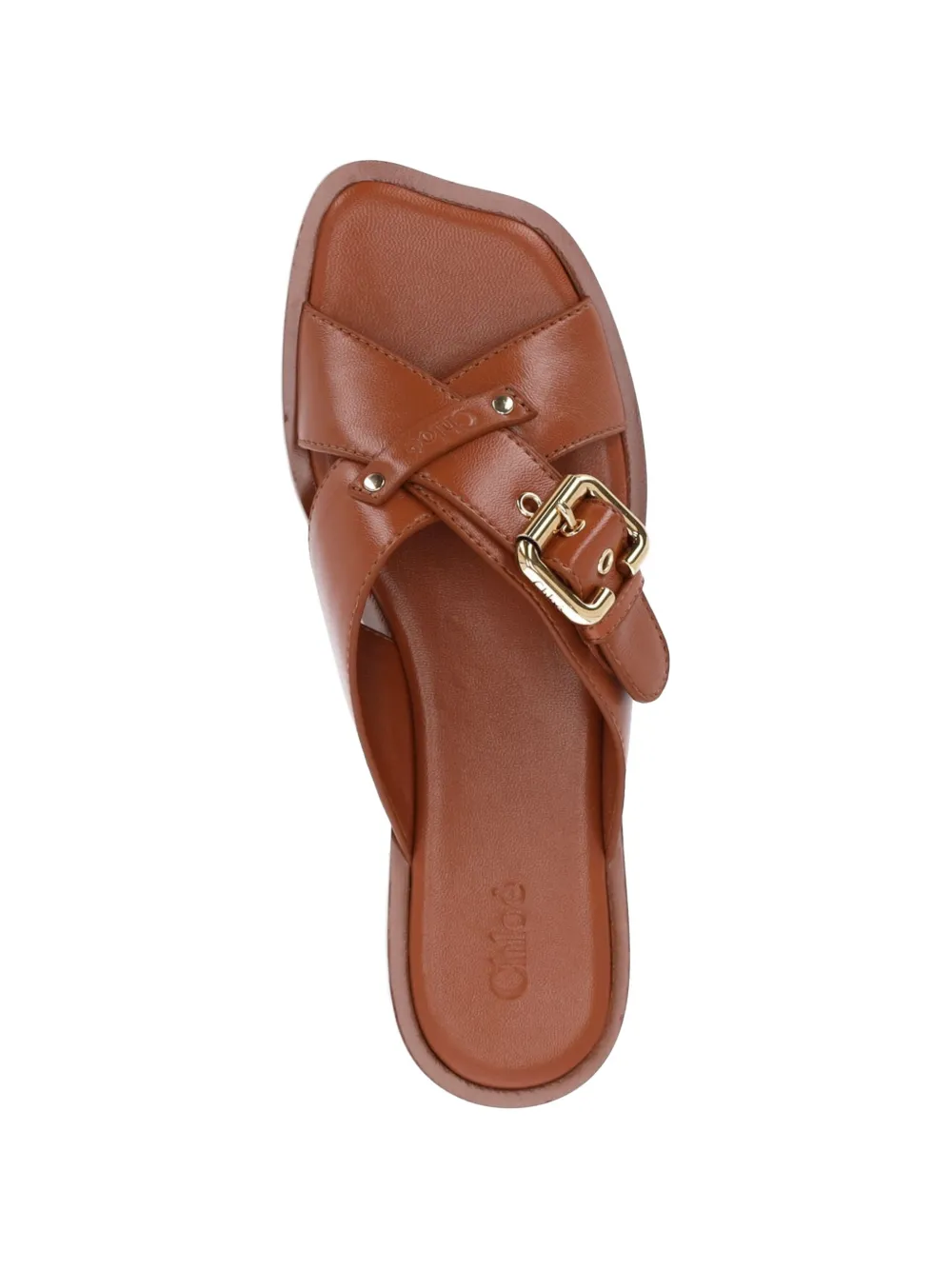 Chloé Nil leather sandals Bruin