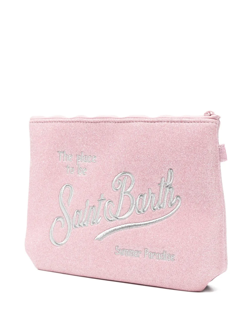  Mc2 Saint Barth Bolso De Mano Aline Con Logo Bordado - Rosa 