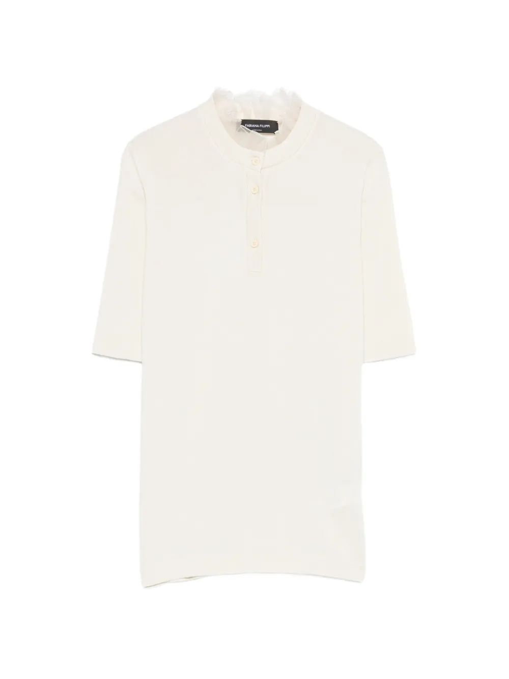 Fabiana Filippi ruffle-detail top - Toni neutri