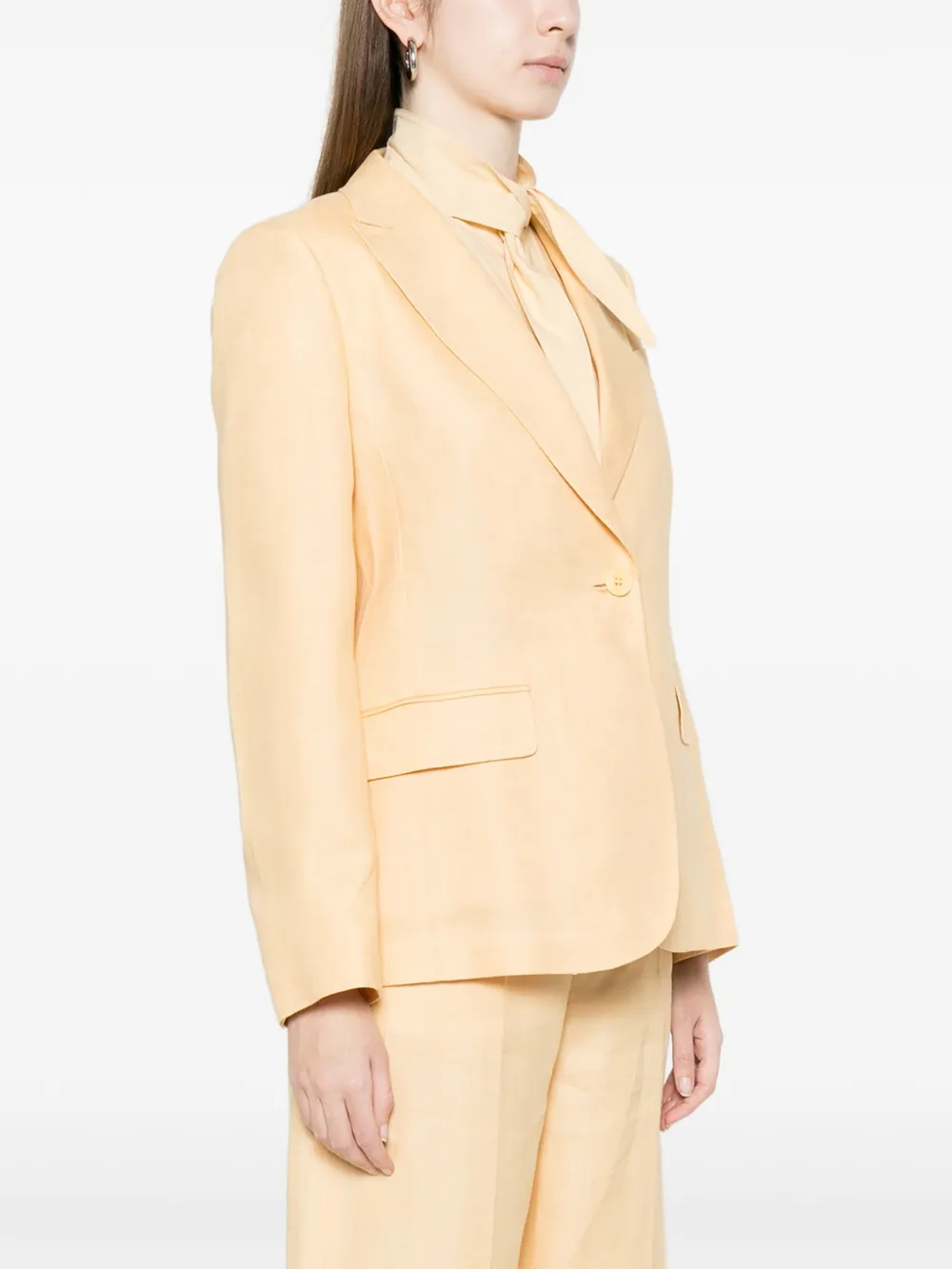  Weekend Max Mara Flap-pocket Blazer - Yellow 