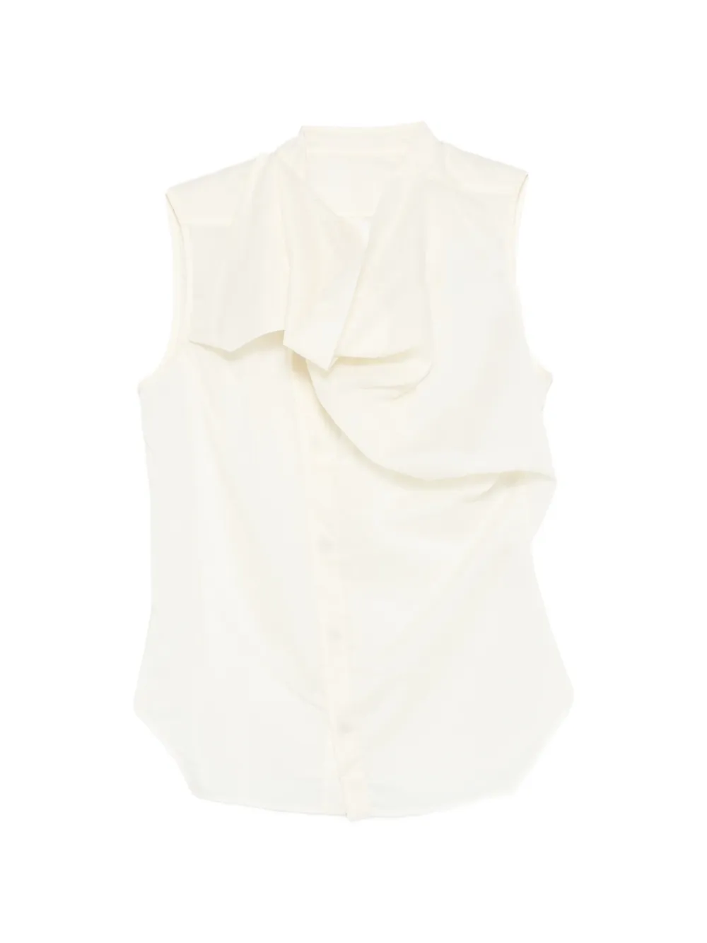 Rick Owens Island sleeveless draped shirt - Nude