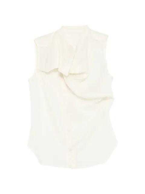 Rick Owens Island sleeveless draped shirt