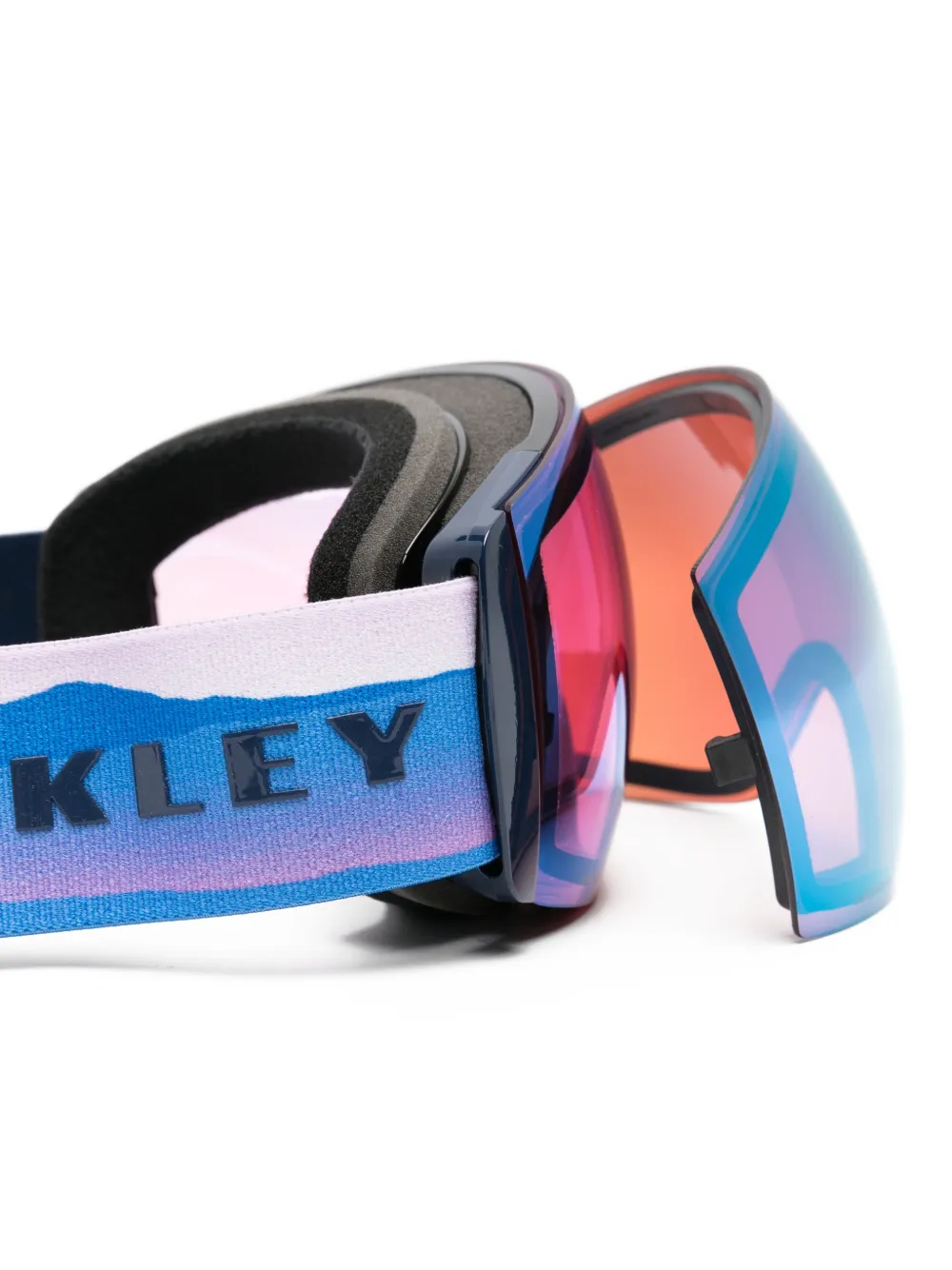  Oakley Large Fight Deck Pro Ski Goggles - Blue 