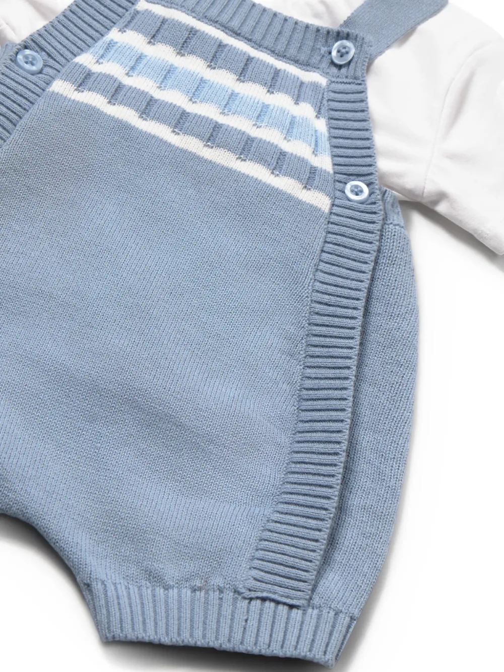  Mayoral Stripe-detail Romper - Blue 