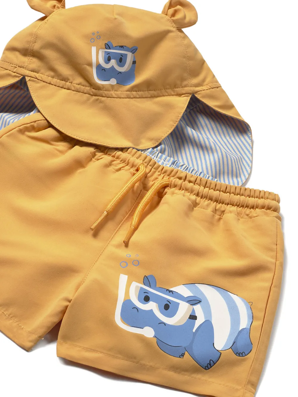  Mayoral Printed Swim Shorts Set - Yellow 
