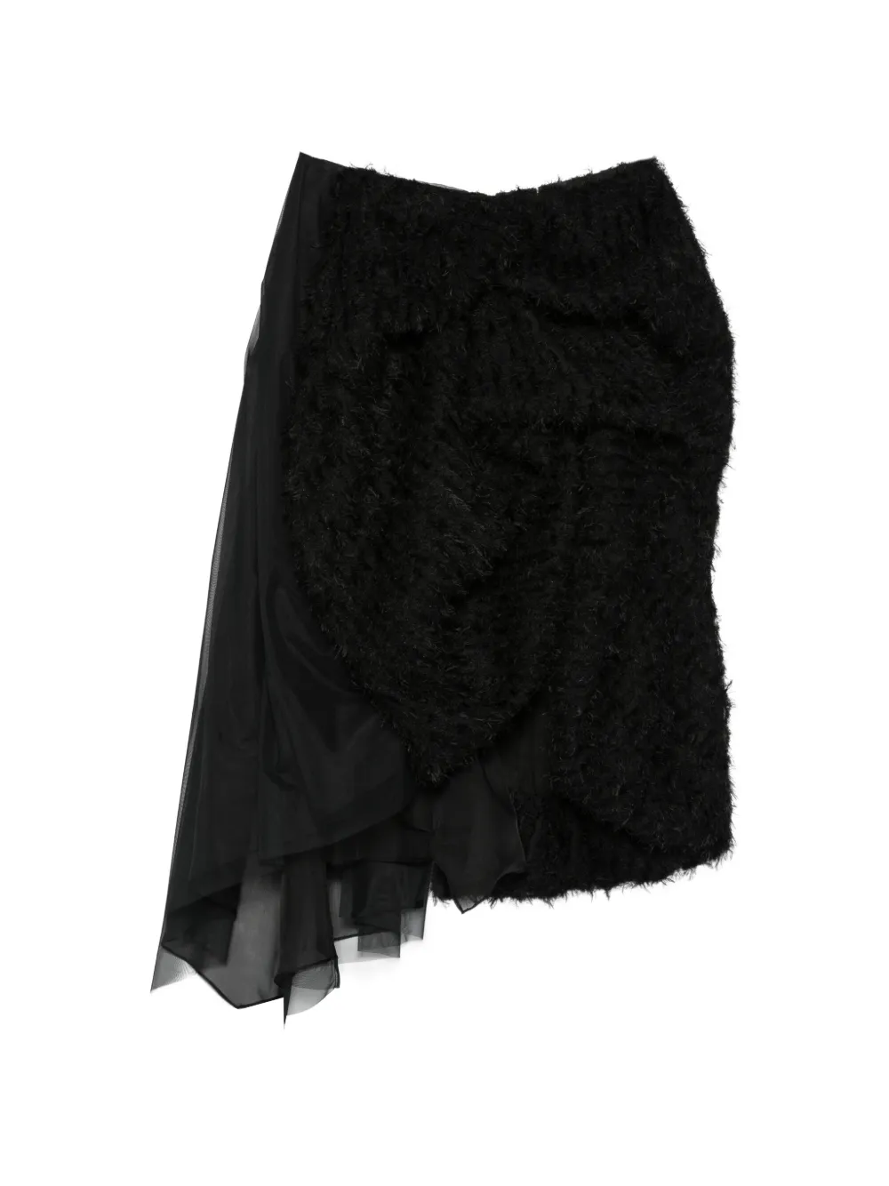 PAULINE DUJANCOURT asymmetric skirt - Nero