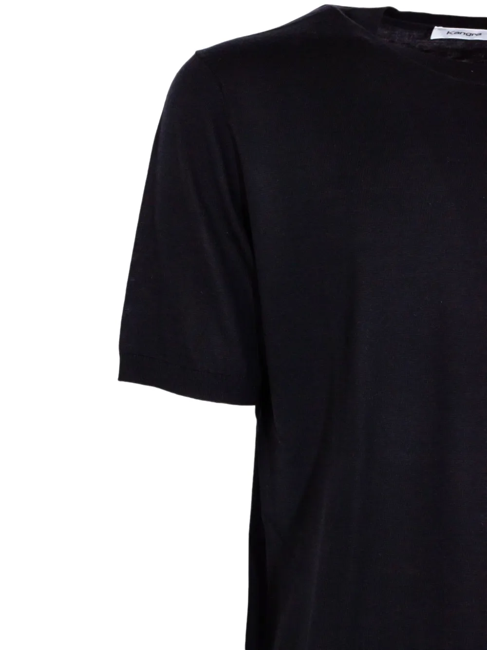 Kangra T-shirt met ronde hals Zwart