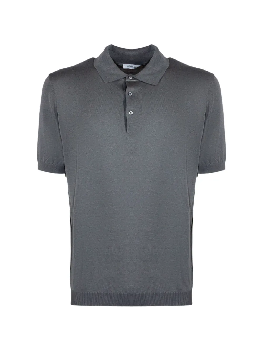 Kangra buttoned short-sleeve polo shirt - Grigio