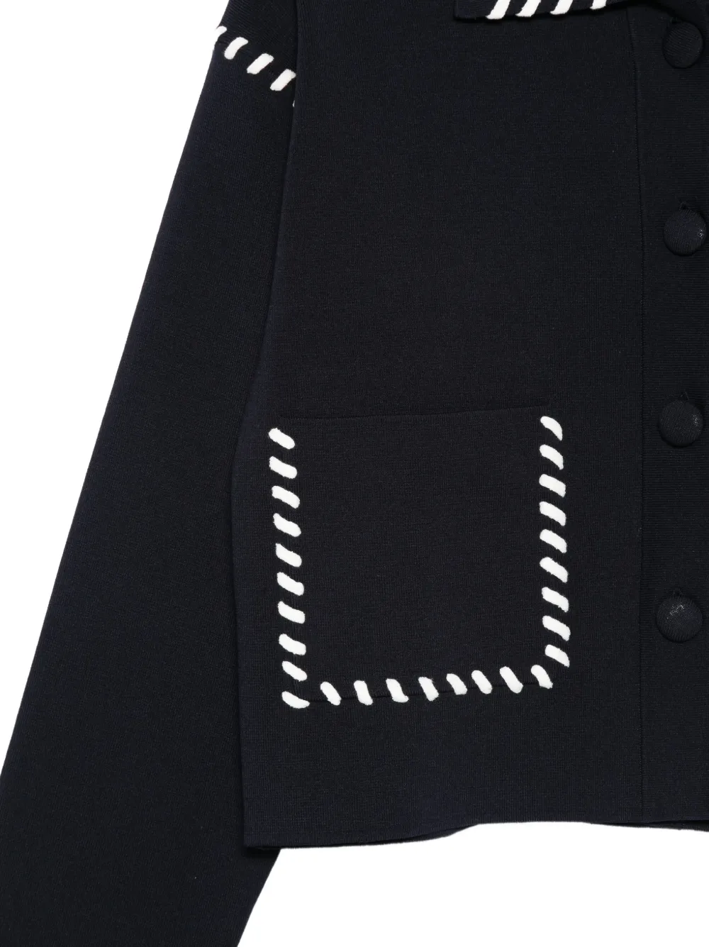  Liu Jo Contrast-trim Jacket - Blue 
