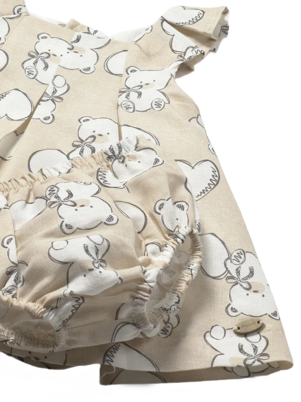  Mayoral Printed Dress Set - Neutrals 