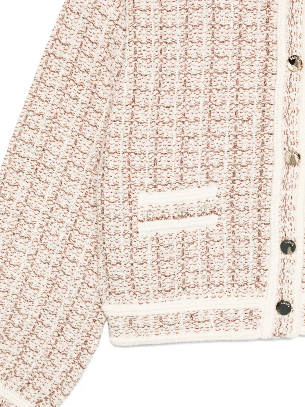  Liu Jo Sequinned Tweed Jacket - Neutrals 