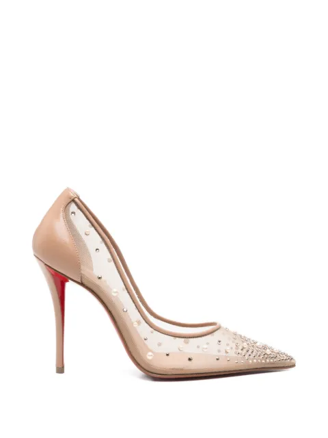 Christian Louboutin zapatillas con detalles de cristal