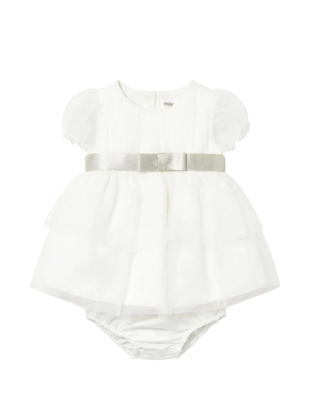 Mayoral Set abito con fiocco - Toni neutri