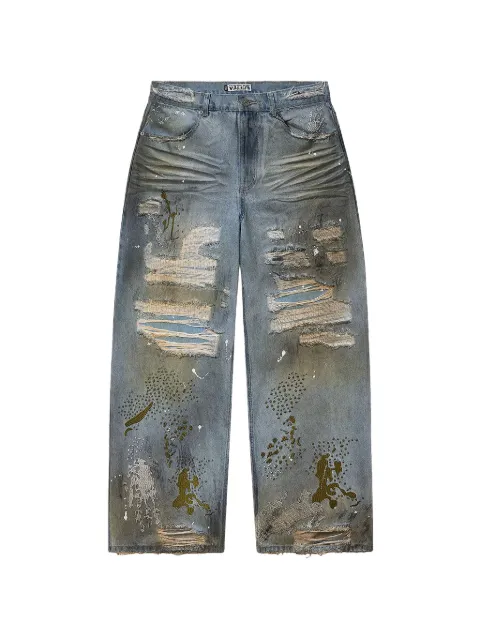 Vale ripped stonewashed jeans