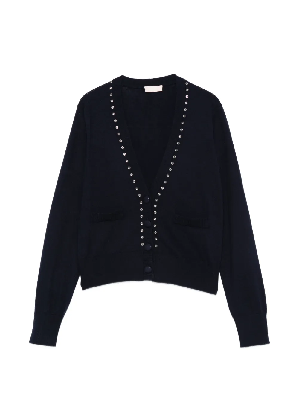 LIU JO crystal-embellished cardigan - Blu