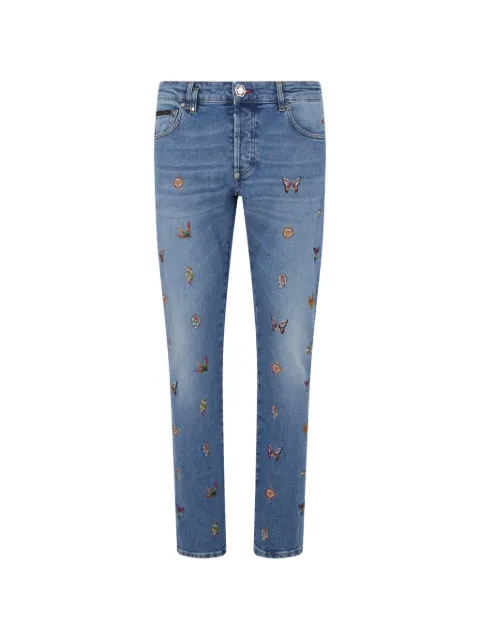 Philipp Plein embroidered straight jeans