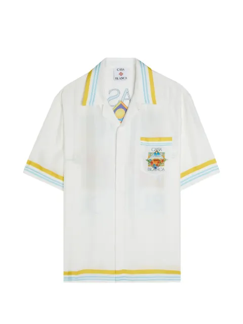 Casablanca striped printed shirt