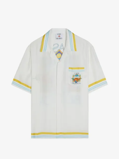 Casablanca camisa con rayas estampadas