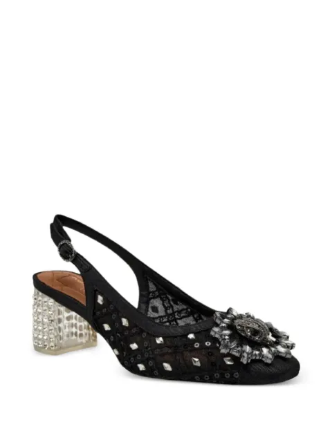 Kurt Geiger London embellished polka-dot pumps