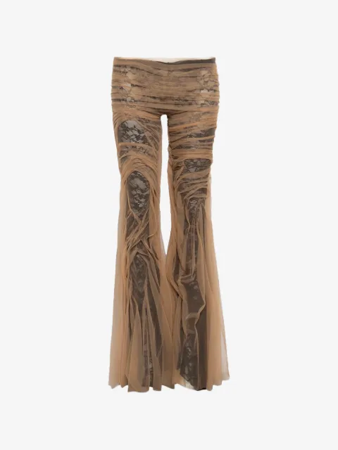 Di Petsa mesh flared trousers