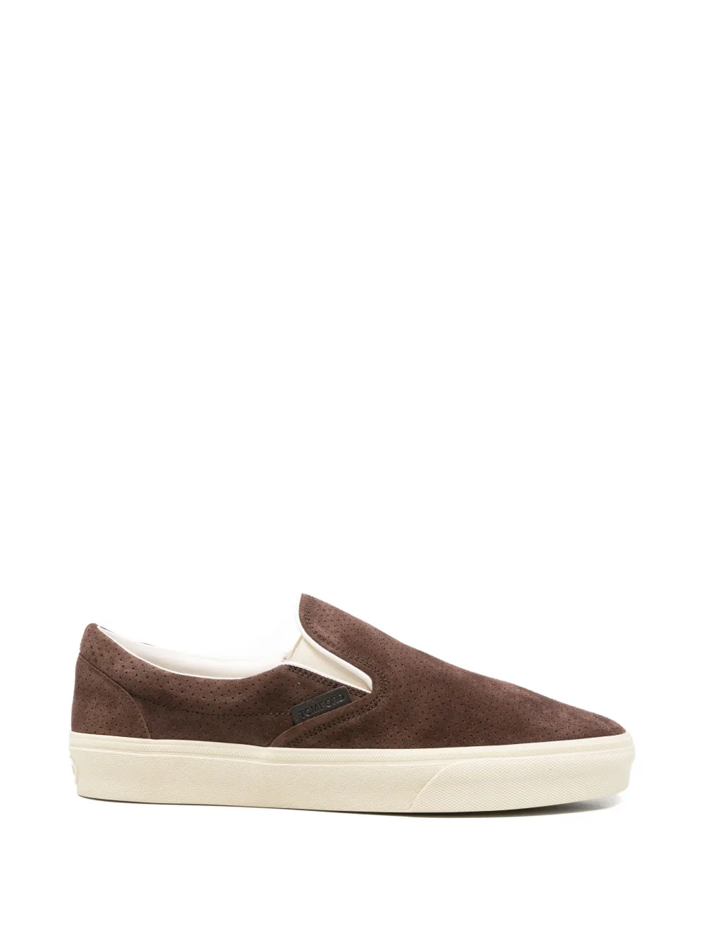 TOM FORD slip-on leather sneakers - Braun