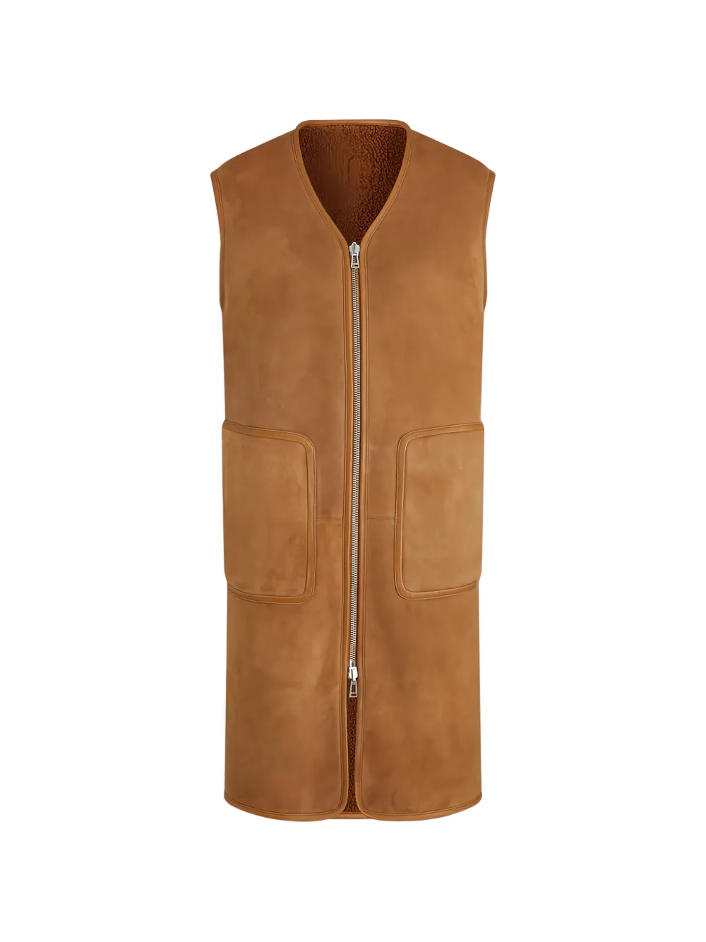 Belstaff reversible zip vest - Marrone