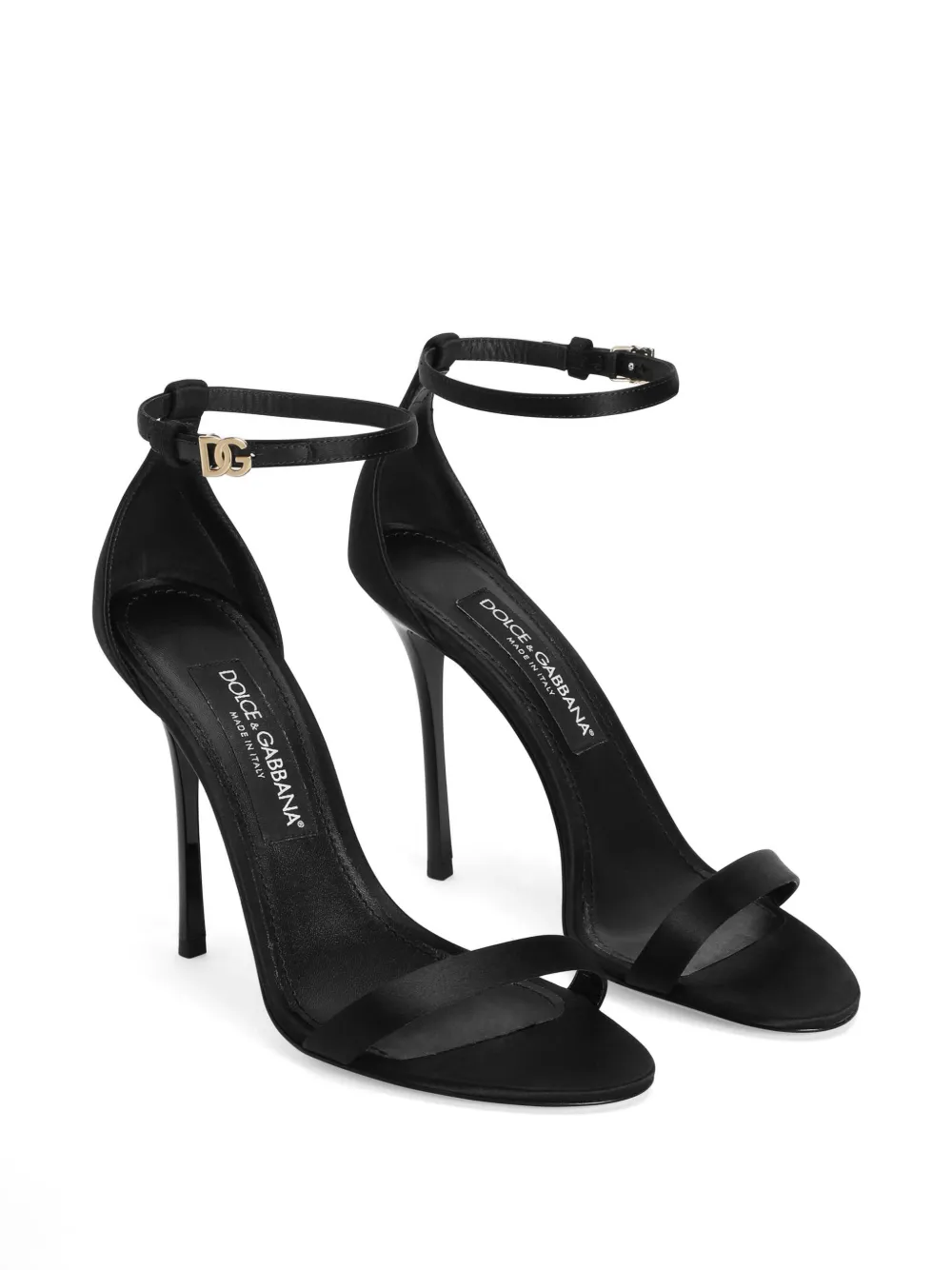 Dolce & Gabbana Keira buckle-strap heeled sandals Zwart