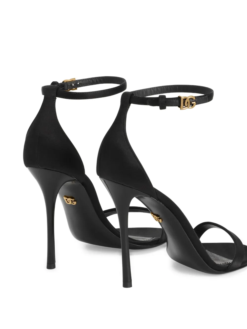 Dolce & Gabbana Keira buckle-strap heeled sandals Zwart